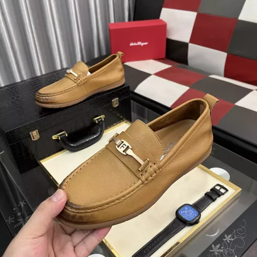 Salvatore Ferragamo Leather Shoes For Men #1362174 $92.00 USD, Wholesale Replica Salvatore Ferragamo Leather Shoes
