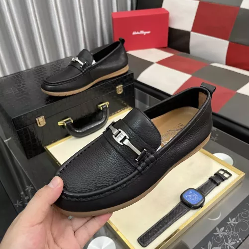 Salvatore Ferragamo Leather Shoes For Men #1362175 $92.00 USD, Wholesale Replica Salvatore Ferragamo Leather Shoes