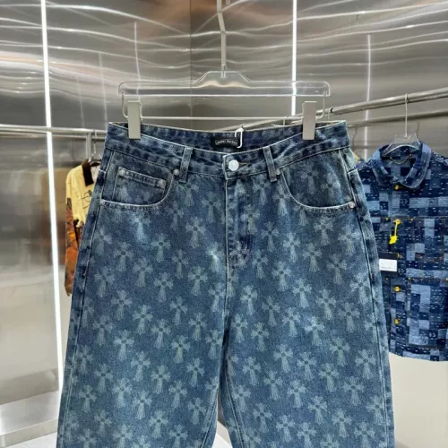 Replica Chrome Hearts Jeans For Unisex #1362743 $68.00 USD for Wholesale
