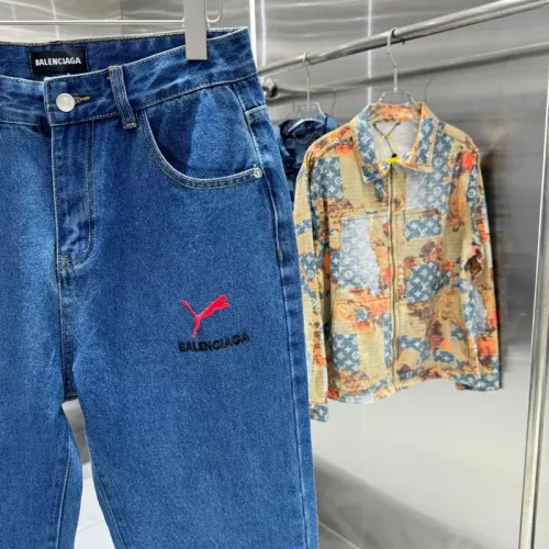 Replica Balenciaga Jeans For Unisex #1362758 $52.00 USD for Wholesale