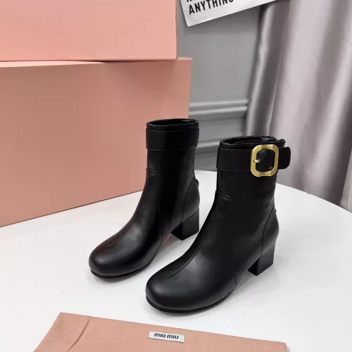MIU MIU Boots For Women #1362888 $100.00 USD, Wholesale Replica MIU MIU Boots
