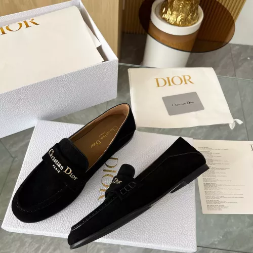Christian Dior Leather Shoes For Women #1362908 $102.00 USD, Wholesale Replica Christian Dior Leather Shoes