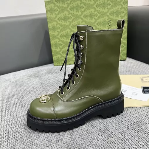 Replica Gucci Boots For Women #1362989 $105.00 USD for Wholesale