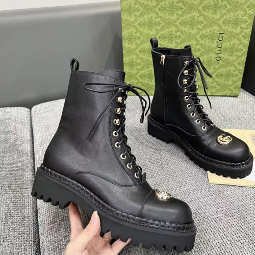 Replica Gucci Boots For Women #1362990 $105.00 USD for Wholesale