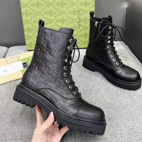 Replica Gucci Boots For Women #1362992 $105.00 USD for Wholesale