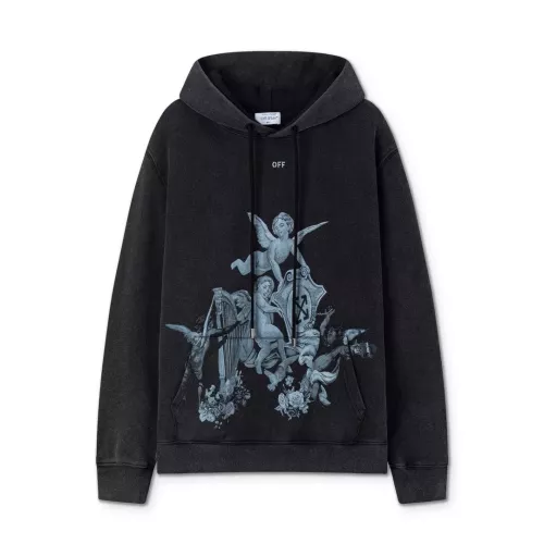 Off-White Hoodies Long Sleeved For Unisex #1363001 $56.00 USD, Wholesale Replica Off-White Hoodies