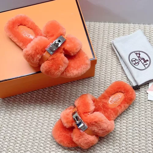 Replica Hermes Slippers For Women #1363069 $100.00 USD for Wholesale