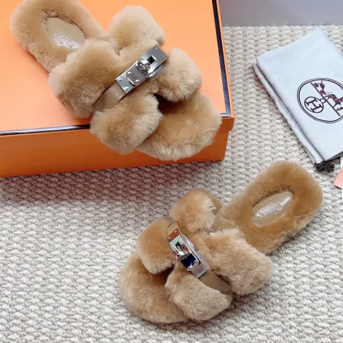 Replica Hermes Slippers For Women #1363071 $100.00 USD for Wholesale