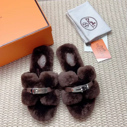 Replica Hermes Slippers For Women #1363073 $100.00 USD for Wholesale