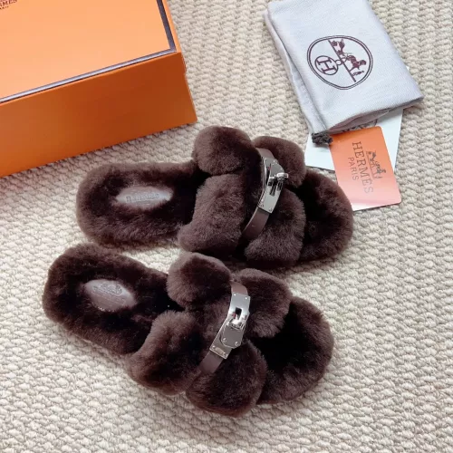 Replica Hermes Slippers For Women #1363073 $100.00 USD for Wholesale