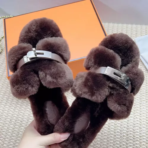 Replica Hermes Slippers For Women #1363073 $100.00 USD for Wholesale