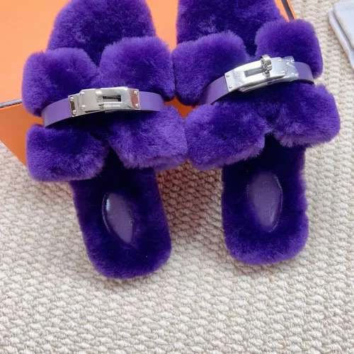 Replica Hermes Slippers For Women #1363077 $100.00 USD for Wholesale