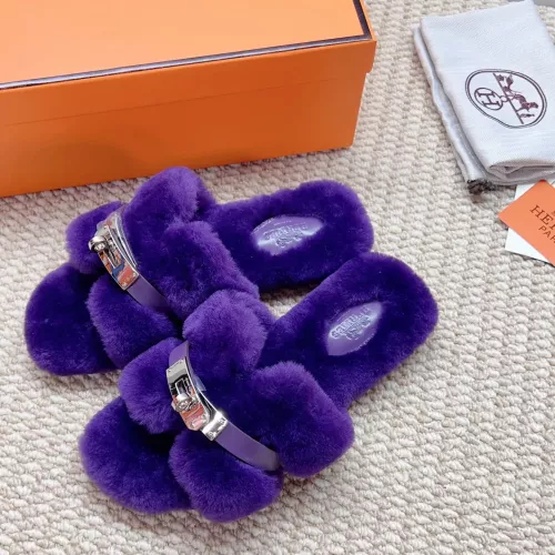 Replica Hermes Slippers For Women #1363077 $100.00 USD for Wholesale