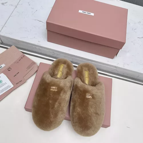 Replica MIU MIU Slippers For Women #1363157 $92.00 USD for Wholesale