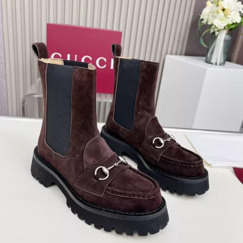 Replica Gucci Boots For Women #1363163 $115.00 USD for Wholesale