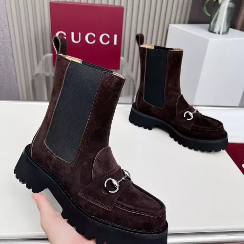 Replica Gucci Boots For Women #1363163 $115.00 USD for Wholesale