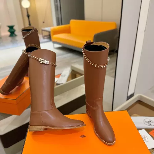 Replica Hermes Boots For Women #1363316 $235.00 USD for Wholesale