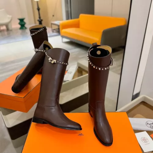 Replica Hermes Boots For Women #1363317 $235.00 USD for Wholesale