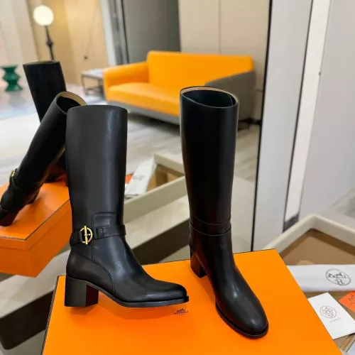 Replica Hermes Boots For Women #1363322 $245.00 USD for Wholesale