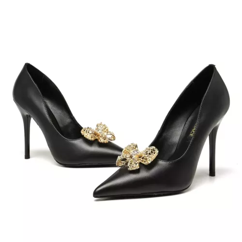 Versace High-Heeled Shoes For Women #1363345 $80.00 USD, Wholesale Replica Versace High-Heeled Shoes
