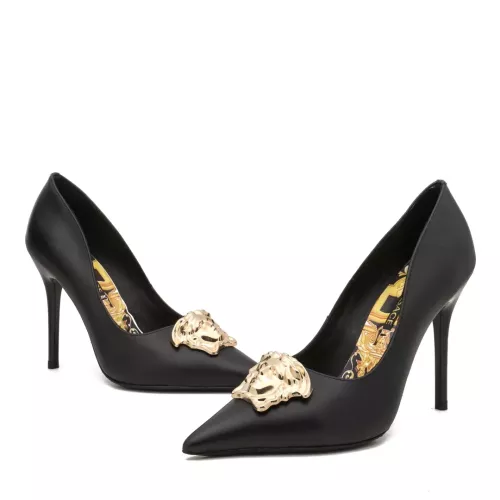 Versace High-Heeled Shoes For Women #1363348 $80.00 USD, Wholesale Replica Versace High-Heeled Shoes