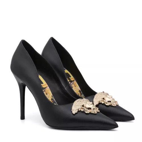Versace High-Heeled Shoes For Women #1363349 $80.00 USD, Wholesale Replica Versace High-Heeled Shoes