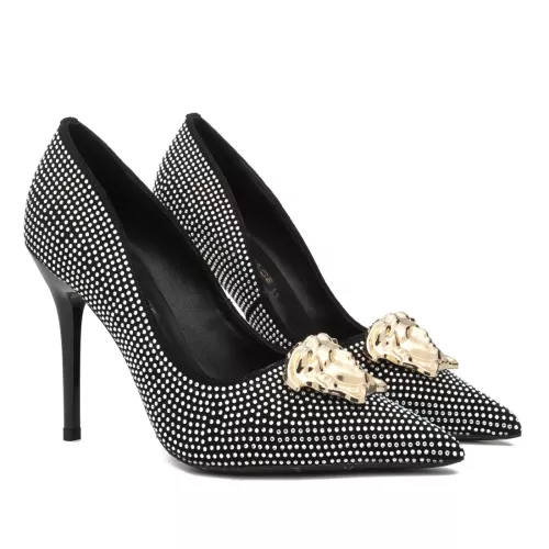 Versace High-Heeled Shoes For Women #1363354 $82.00 USD, Wholesale Replica Versace High-Heeled Shoes