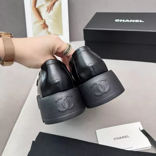 Replica Chanel Leather Shoes For Women #1363356 $98.00 USD for Wholesale