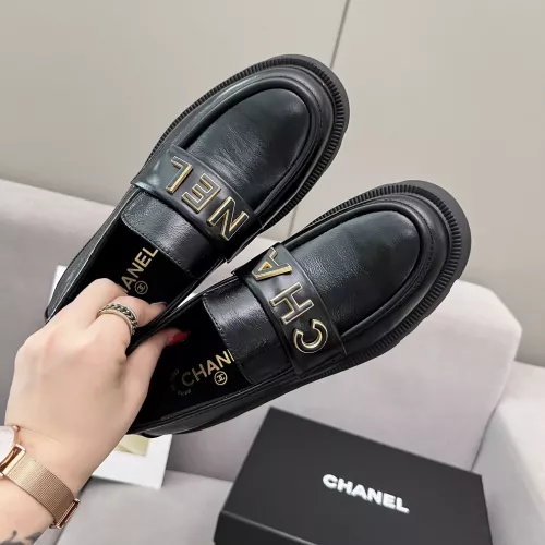 Replica Chanel Leather Shoes For Women #1363356 $98.00 USD for Wholesale