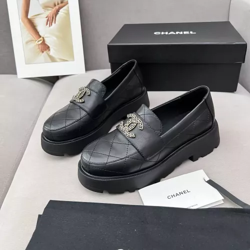 Chanel Leather Shoes For Women #1363357 $98.00 USD, Wholesale Replica Chanel Leather Shoes