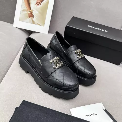Replica Chanel Leather Shoes For Women #1363357 $98.00 USD for Wholesale