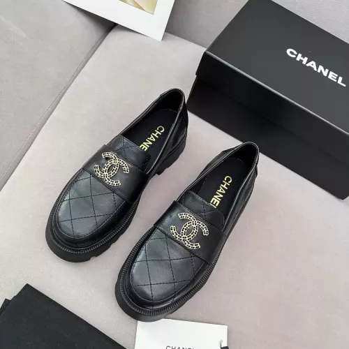 Replica Chanel Leather Shoes For Women #1363357 $98.00 USD for Wholesale