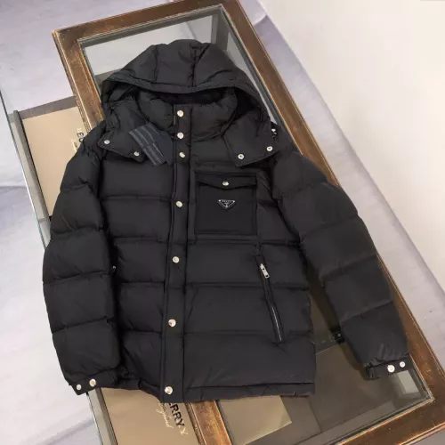 Prada Down Feather Coat Long Sleeved For Men #1363998 $230.00 USD, Wholesale Replica Prada Down Feather Coat