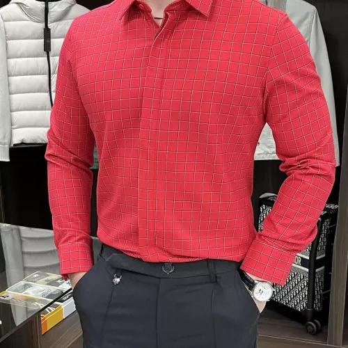 Armani Shirts Long Sleeved For Men #1364102 $88.00 USD, Wholesale Replica Armani Shirts