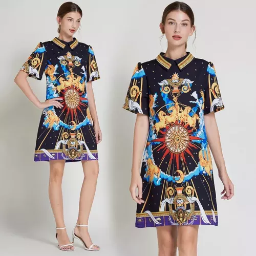 Hermes Dresses Short Sleeved For Women #1364110 $64.00 USD, Wholesale Replica Hermes Dresses