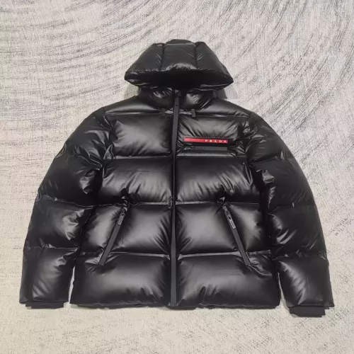 Prada Down Feather Coat Long Sleeved For Men #1364352 $155.00 USD, Wholesale Replica Prada Down Feather Coat