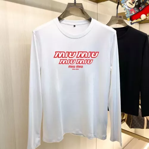 MIU MIU T-Shirts Long Sleeved For Unisex #1364512 $34.00 USD, Wholesale Replica MIU MIU T-Shirts
