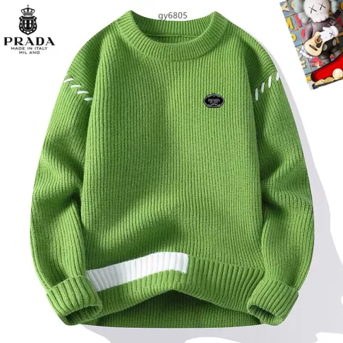 Prada Sweaters Long Sleeved For Men #1364554 $48.00 USD, Wholesale Replica Prada Sweaters
