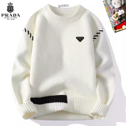 Prada Sweaters Long Sleeved For Men #1364557 $48.00 USD, Wholesale Replica Prada Sweaters