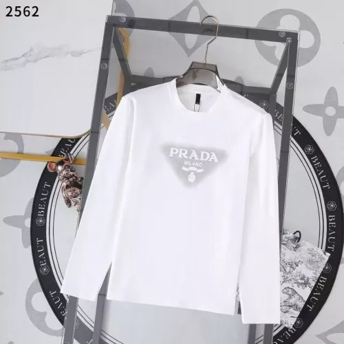 Prada T-Shirts Long Sleeved For Men #1364817 $38.00 USD, Wholesale Replica Prada T-Shirts
