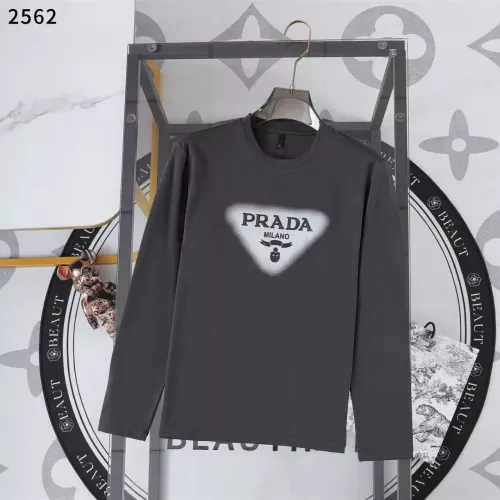 Prada T-Shirts Long Sleeved For Men #1364819 $38.00 USD, Wholesale Replica Prada T-Shirts
