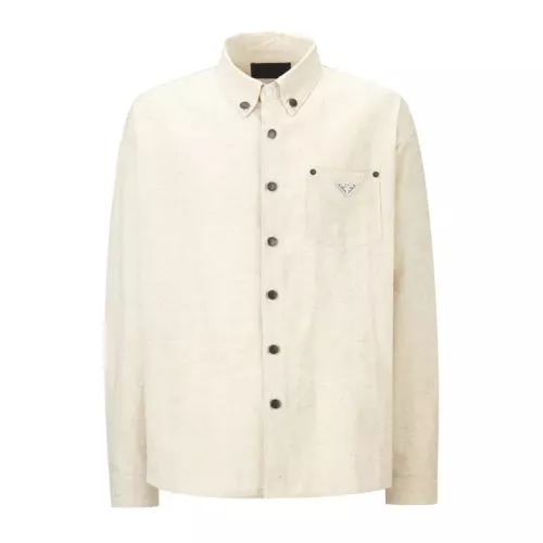 Prada Shirts Long Sleeved For Men #1364841 $88.00 USD, Wholesale Replica Prada Shirts