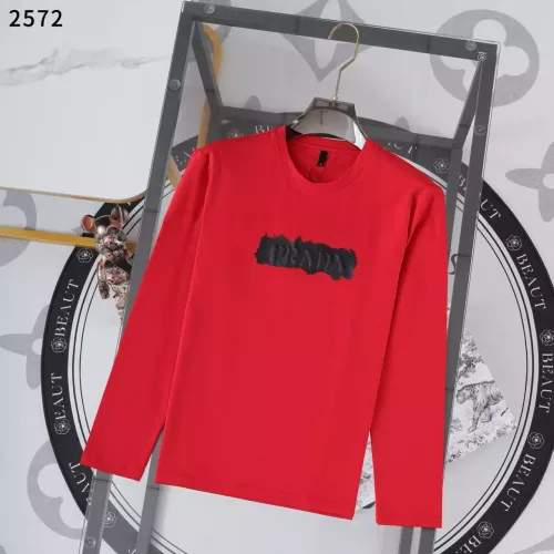 Prada T-Shirts Long Sleeved For Men #1364861 $38.00 USD, Wholesale Replica Prada T-Shirts