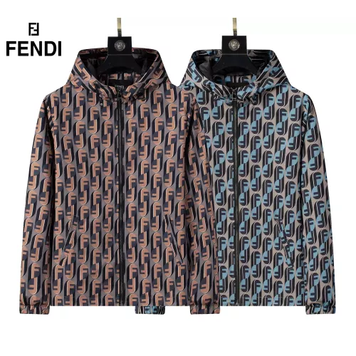 Replica Fendi Jackets Long Sleeved For Men #1364950 $52.00 USD for Wholesale