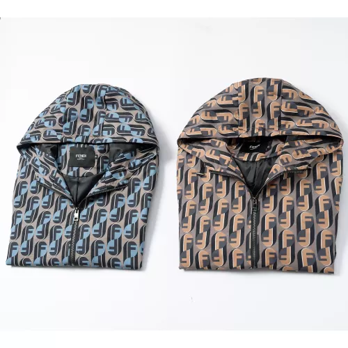 Replica Fendi Jackets Long Sleeved For Men #1364951 $52.00 USD for Wholesale