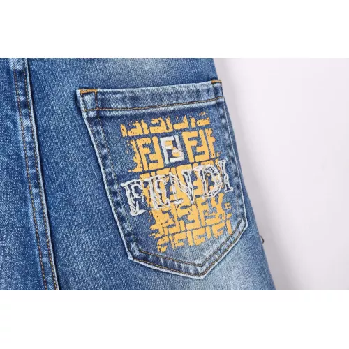 Replica Fendi Jeans For Men #1365022 $48.00 USD for Wholesale