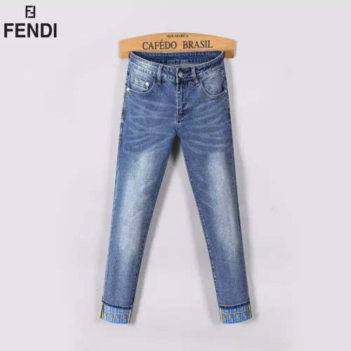 Replica Fendi Jeans For Men #1365022 $48.00 USD for Wholesale