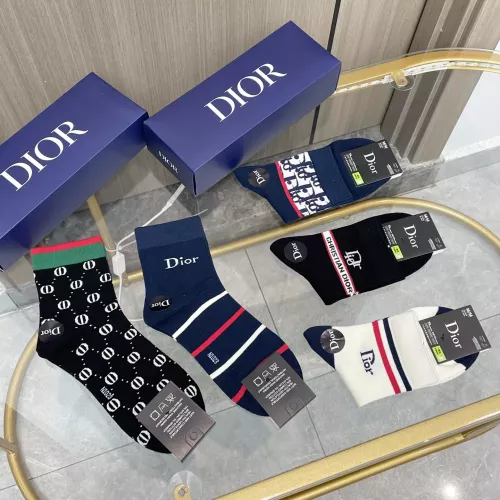 Replica Christian Dior Socks #1365533 $25.00 USD for Wholesale