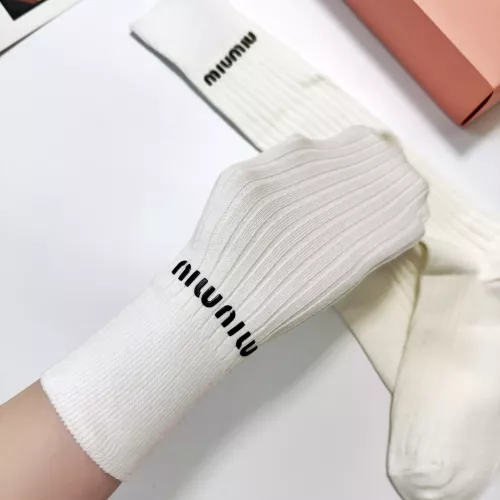 Replica MIU MIU Socks #1365566 $29.00 USD for Wholesale