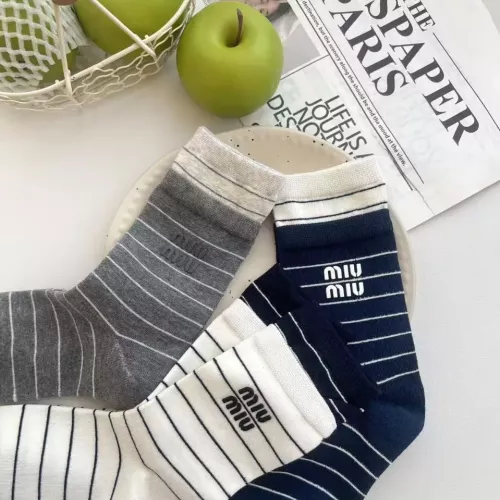 Replica MIU MIU Socks #1365594 $32.00 USD for Wholesale